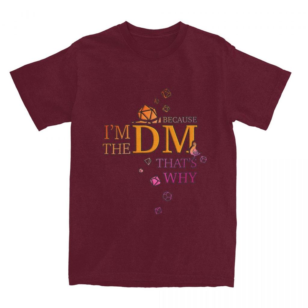 DM Dice Master Guide DnD Merch Shirt for Unisex Women Dungeon Dragon Game Amazing Cotton Printed Tee