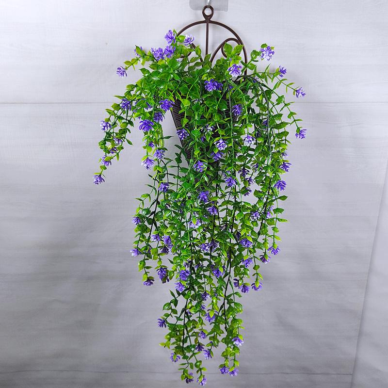 Настенная зелень: Длинная полоса искусственной цветочной лозы и лиственной декорации для внутренних/наружных пространств