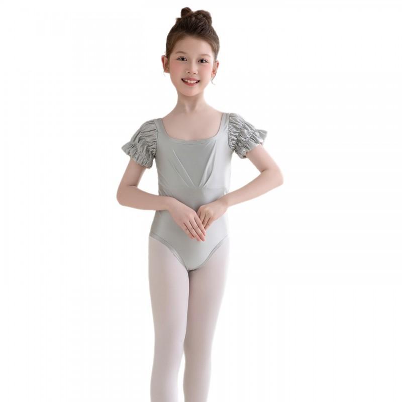 Girls Ballet Leotard With Skirt Gymnastics Dancewear Stage Performance
