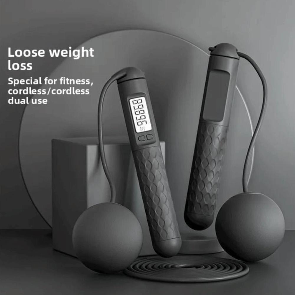 Скакалка с мячом 3 метра, счетчик, противоскользящая, для фитнеса, для студентов