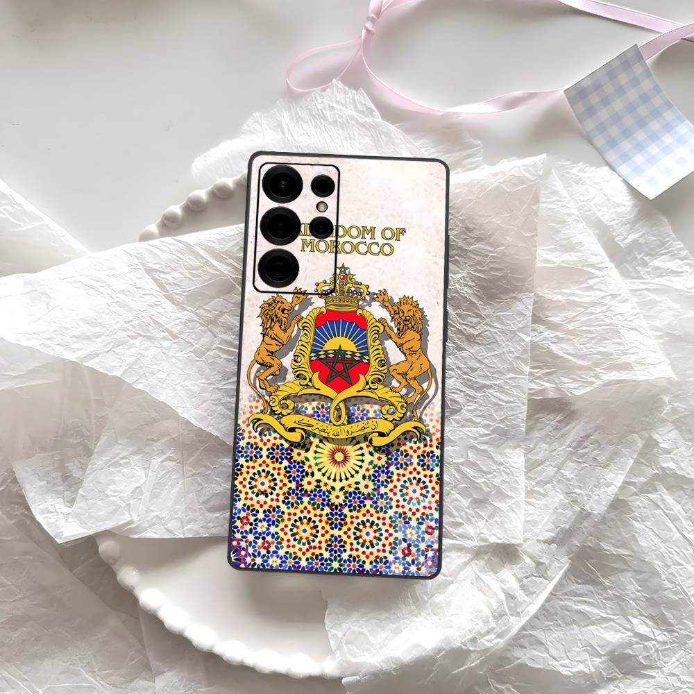 Чехол для телефона с флагом Марокко M-Morocco Для Samsung S 24 Fe 25 Ultra Plus 20 Lite 21 30 22 23 24 22 Ultra 5G Fundas