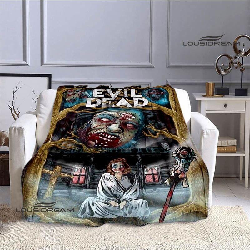 Одеяла с принтом «Зловещие мертвецы», детские теплые одеяла, фланелевые мягкие удобные одеяла, домашние дорожные одеяла, подарки на день рождения