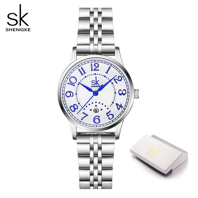 SHENGKE Женские часы, модные брендовые женские часы-браслет, наручные часы SK, женские деловые часы, водонепроницаемые часы с датой, подарок