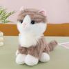Плюшевая игрушка кошка рэгдолл табби - сидящий котенок, кукла для комфорта