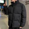 Winter New Stand-up Collar Simple Sports Thickened Warm Cotton Clothes Solid Color Couple Loose Trend Cotton Coat