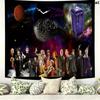 Time Travel Doctor Wall Tapestry Aesthetic Wall Hanging Printed Fabric Blanket Decorative Tapestries for Bedroom Living Room Home Decor