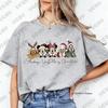 Christmas    Family Mickey Mouse Print Cotton Tshirt For Women Summer Short Sleeve Oneck Tees Casual Oversized Couple Tops
