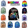 Рюкзак Roblox Rainbow Friends из прочного полиэстера, школьный рюкзак для путешествий, рождественский подарок