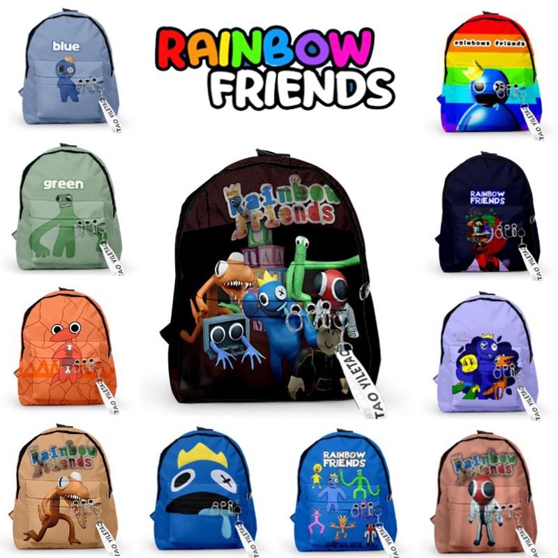 Рюкзак Roblox Rainbow Friends из прочного полиэстера, школьный рюкзак для путешествий, рождественский подарок