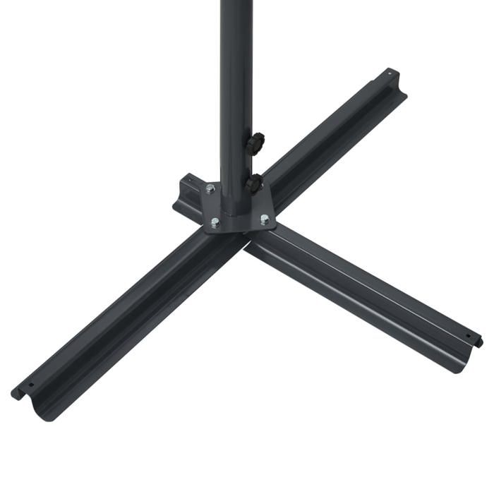 Auvent sur pied - Maison Exclusive - 500 x 300 cm - Anthracite - Acier &amp; polyester imperméable