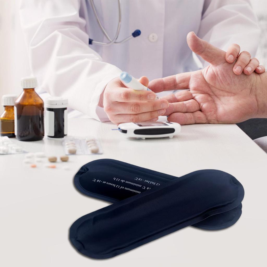 2 шт. пакеты со льдом многоразовые пакеты для заморозки мгновенный холодный гелевый пакет подходит для сумки для хранения в холоде