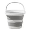 Folding Bucket with Handle Large Capacity Strong Load-bearing Outdoor Fishing Bucket Portable Compact Collapsible Bucket