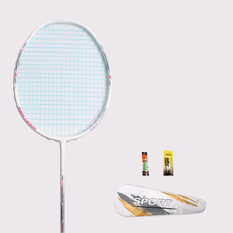 23 фунта бадминтонная ракетка углеродное волокно мужчина женщина взрослый высокая эластичность прочная основная ракетка для атаки защита Соревновательный уровень