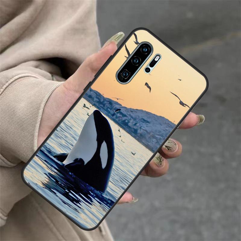 Чехол Китовая Акула Косатка Для Huawei Nova 9 SE 10 5T 11i 8i 7i 3i Y61 Y91 Y60 Y70 Y90 P20 P40 Lite P30 Pro Обложка