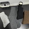 Ленивые, Флисовые, Утолщенные, Теплые, Ретро Шерстяные Петли Однотонные Гольфы до середины икры для Женщин, чтобы Сохранять Тепло и для Катания на Лыжах
