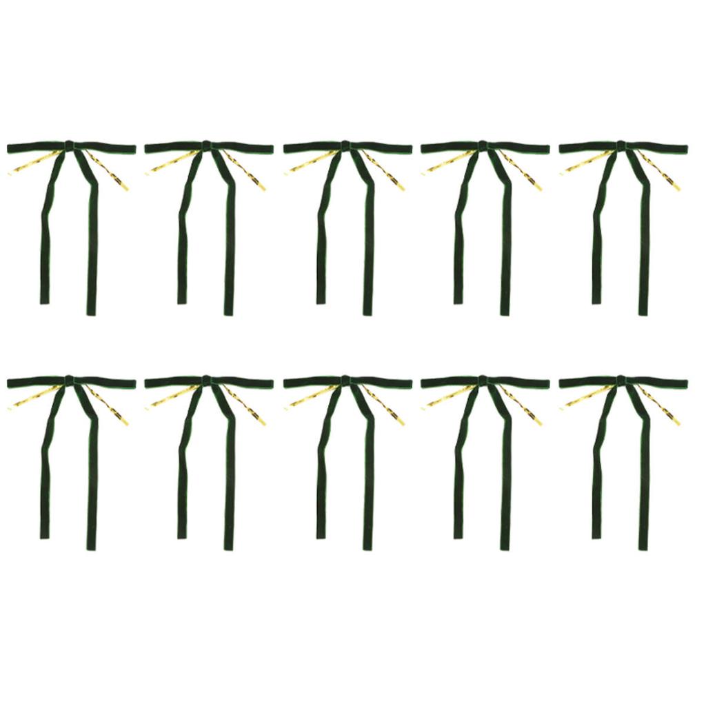 Christmas Bows Christmas Tree Ornaments for Wreaths Velvet Ribbon Bows for Indoor Outdoor Party Decorations