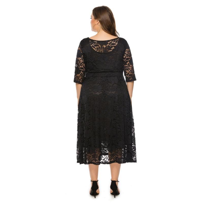 Летнее женское платье больших размеров, вечернее платье подружки невесты, кружевные платья