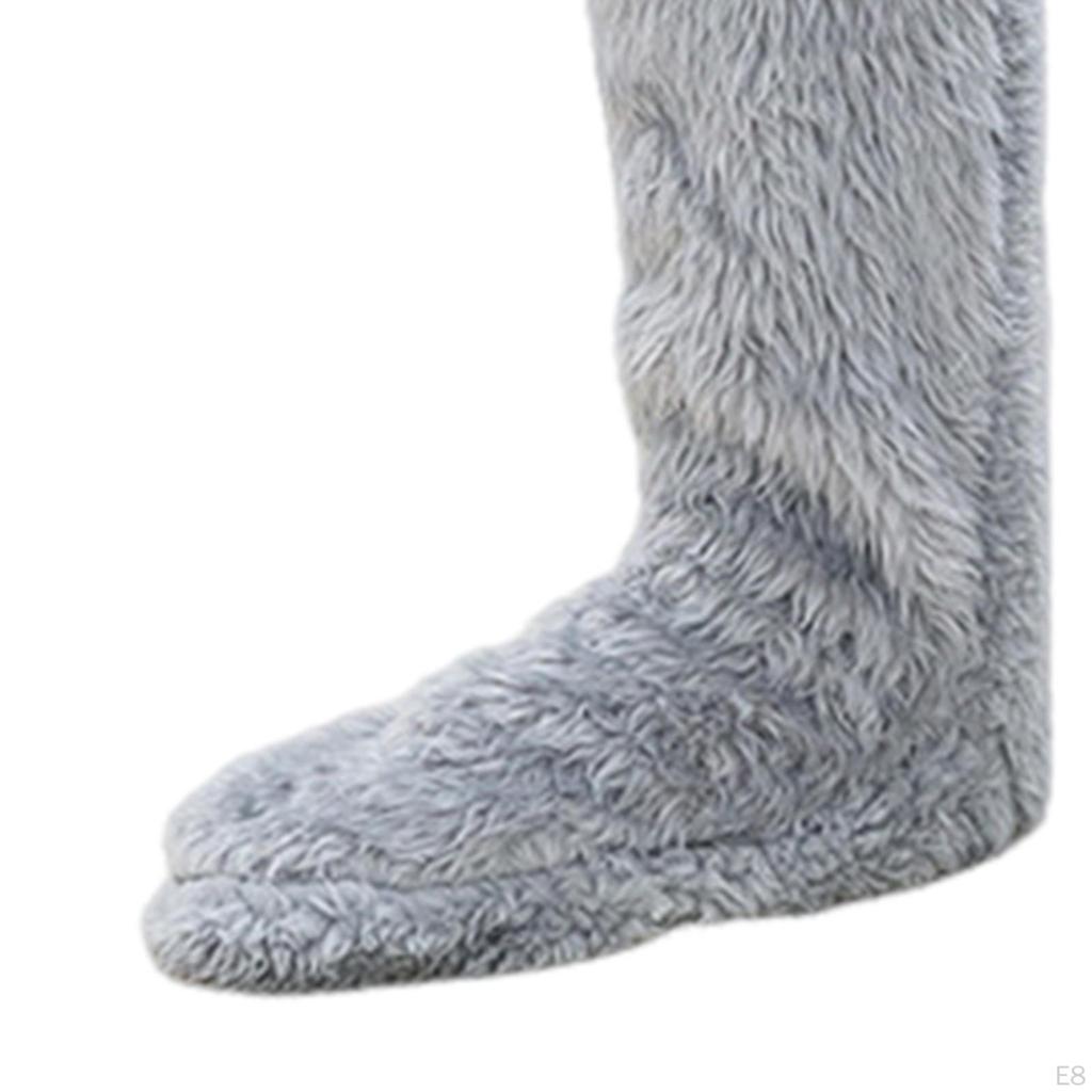 Гетры Высокие Носки до Бедра Манжеты для Сапог Костюм Длинные Чулки Носки-Тапочки Выше Колена Пушистые