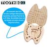 TOOTHBOX Milk Tooth Box Wooden Tooth Box Girls Boys Baby Tooth Box Memory Box