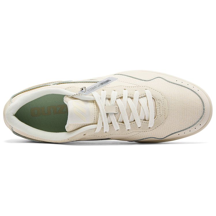Mizuno Court Lite Essential Кожа Ткань Повседневные Нескользящие Износостойкие Низкие Кроссовки Унисекс Кроссовки Светло-Белые D1GH221802