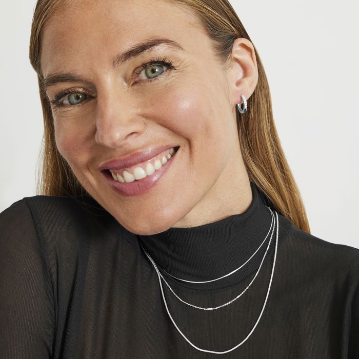 Collier Luxenter En Argent 925 Finition En Rhodié - Tartes