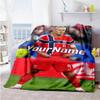 Haaland 40 Personalized Name Blanket Throw Customizable Blanket Soft Warm Cozy Versatile for Bedding Livingroom Home Decor Bed