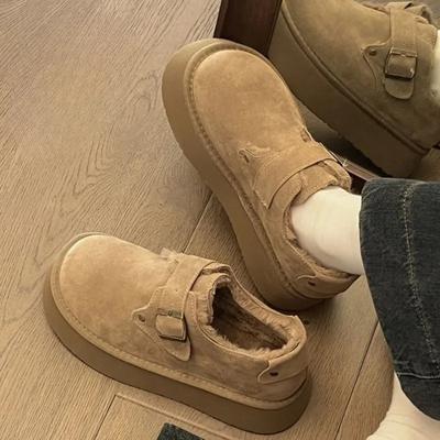 Женская обувь, элегантная, со средним каблуком, круглым носком, на скользящей подошве, зимние ботинки для женщин, весна-осень, высокое качество, большой размер, теплый, 39