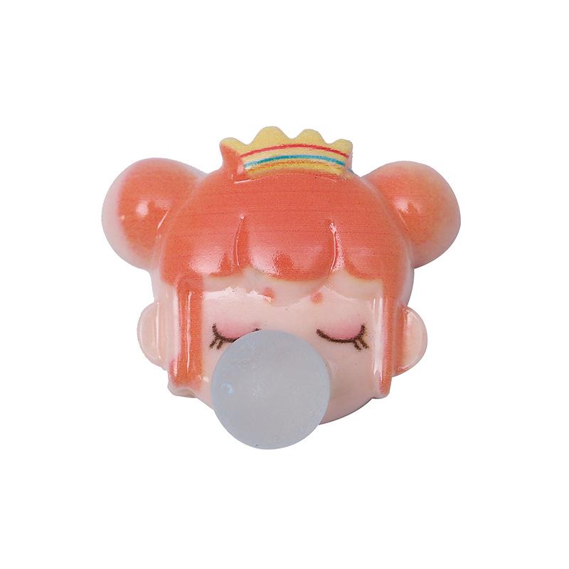 Cartoon Girl Bubble Dragon DIY Phone Case, Patches, Hair Clip, Crocs, and Water Bottle Decor.
