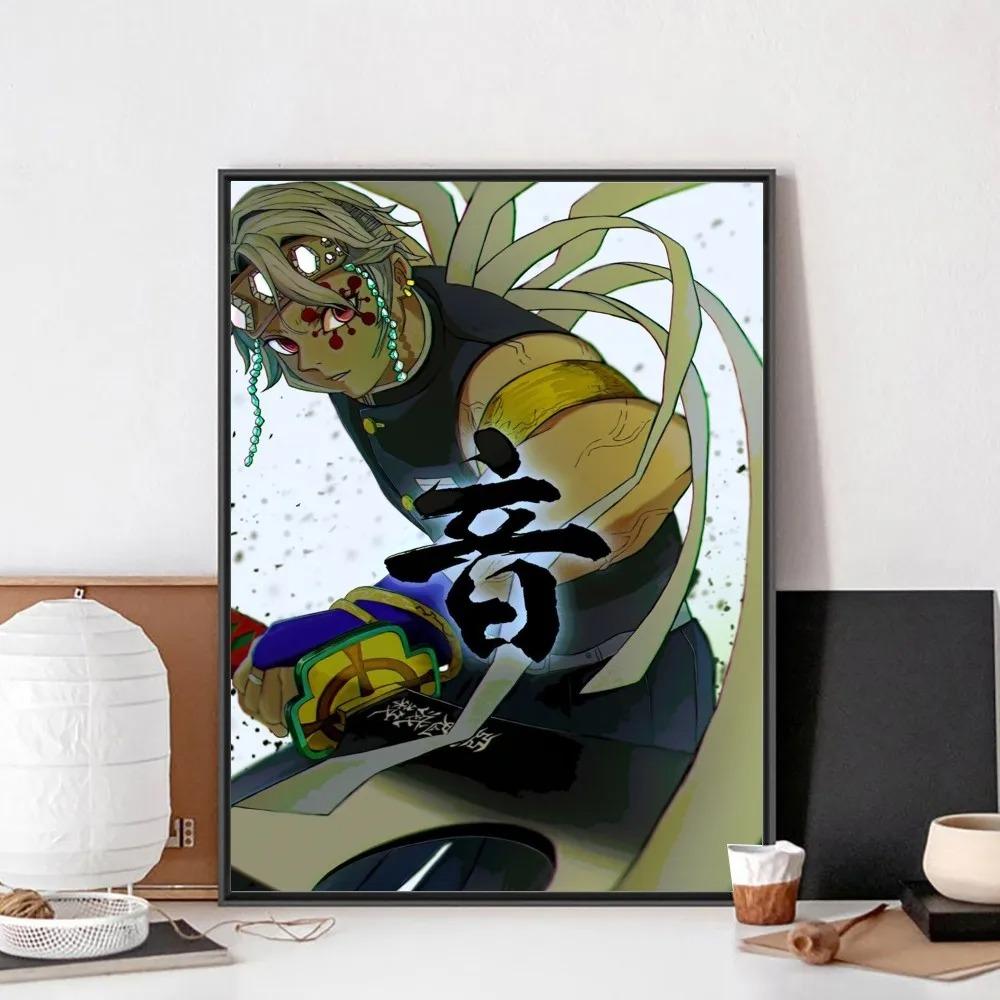 Demonic Killer Tengen Uzui Poster Canvas Painting Bar Retro Poster Modern Home Living Room Bedroom Study Decorative Art