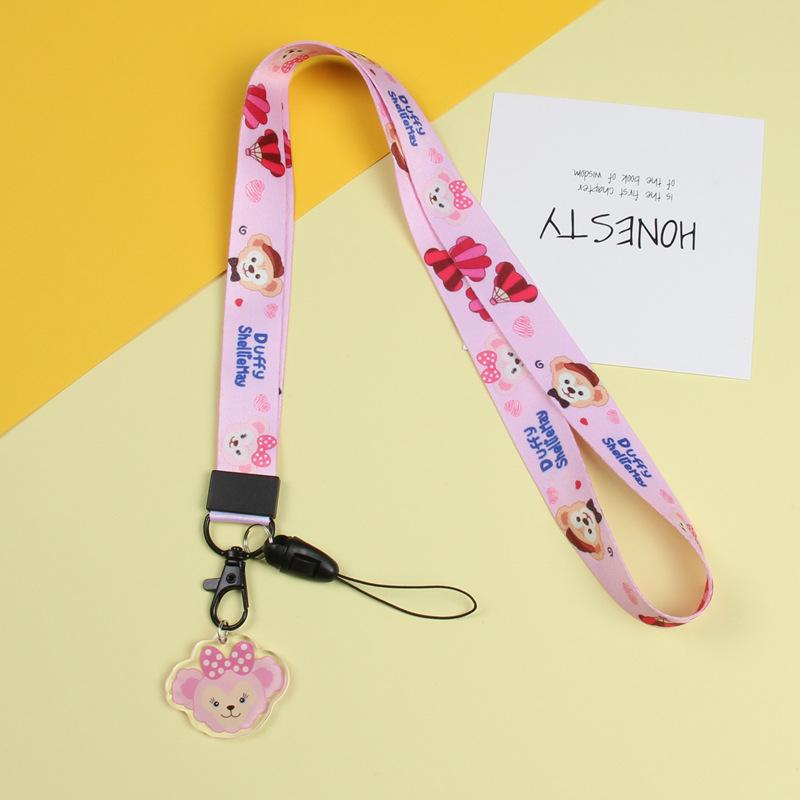 Cartoon Mobile Phone Lanyard, Cute Pendant, Wide And Flat Braided Belt, Lanyard, Key, Badge, Card Cover, Neck Lanyard.