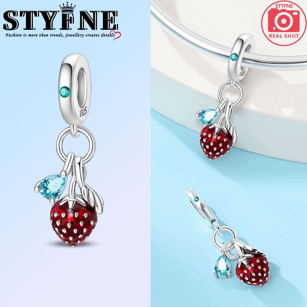 Copper Strawberry, Watermelon, Pineapple Bead Moon And Sun For European Original Bracelet Jewelry Accessories Diy