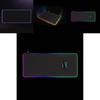 Gaming Rgb Mouse Pad With Led Lighting Non Slip Rubber Desk Mat Large Size For Esports And Office