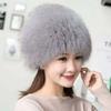 Шапка-ушанка из лисьего меха женская зимняя версия теплая защита ушей меховая шапка берет снежная шапка лыжная сумка головная шапка тонкая