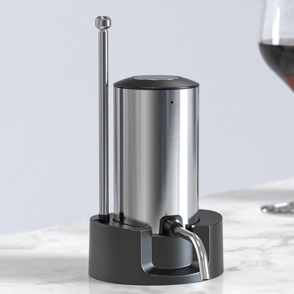 Stainless Steel Electric Wine Dispenser Automatic Rechargeable Aerator and Pourer Pump Wine Tasting Accessories