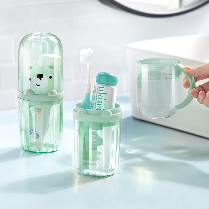 Xinqin Toothbrush Cup, Mouthwash Cup, Portable Travel Mug for Business Trips, Cute Home Use Toothbrush Holder for Childre