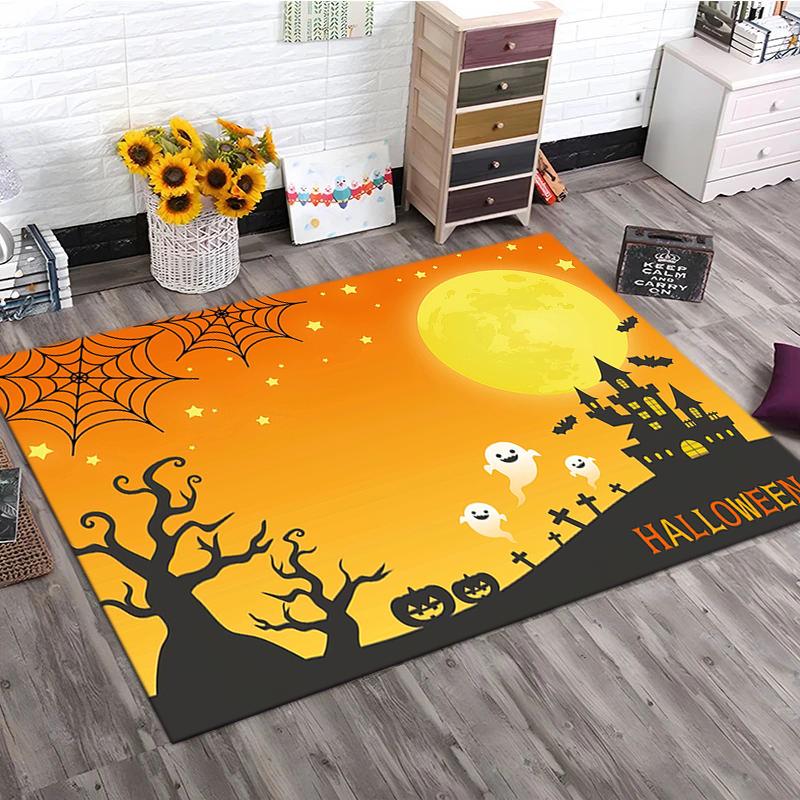 1PC Halloween theme Rug - home decoration Carpet For Living Room Bedroom Flooring Computer Chair Area Rug