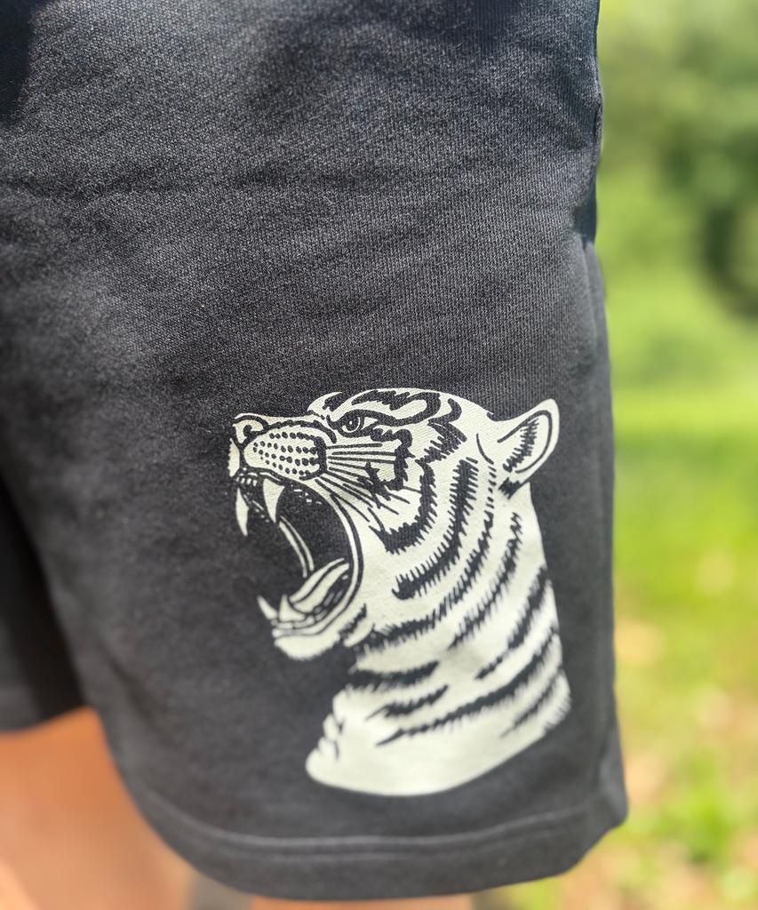DRIFTOUT Double Pierce Tigers Cotton Shorts (2 Colors)