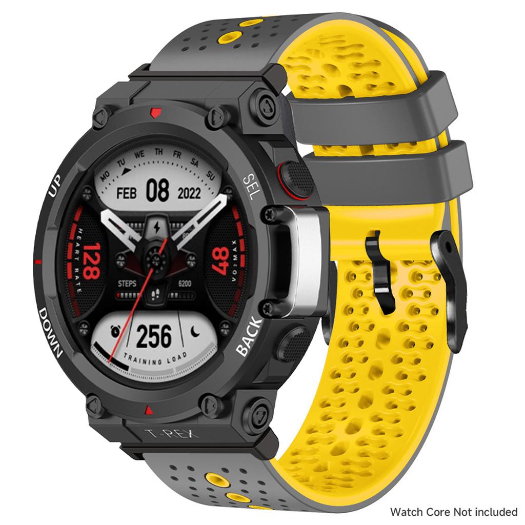 Спортивный ремешок для Huami Amazfit T-rex3/pro Двухцветный силиконовый ремешок для Amazfit T-rex ultra/2ultra Запасной браслет Аксессуары
