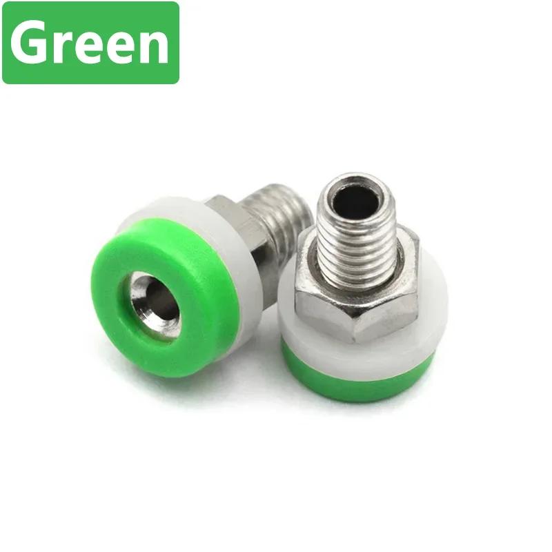 10 шт. 2 мм Банановый разъем Банановая вилка Гнездо Винтовой зажим Гайка Изолированный Электрический клеммный соединитель