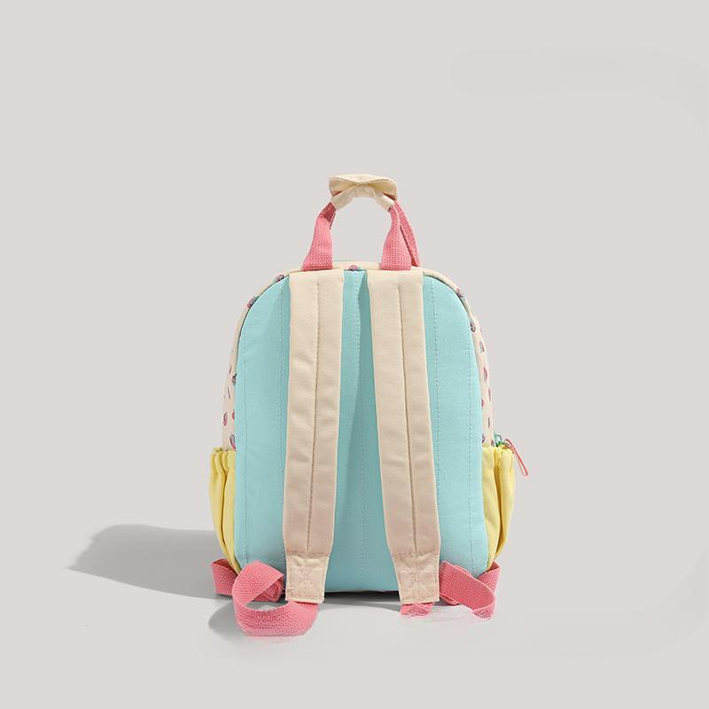 Рюкзак с клубничным принтом Dopamine Canvas Contrast School Bag Милый детский повседневный рюкзак для девочек