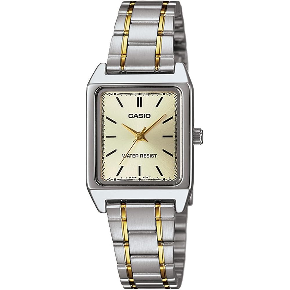 Женские кварцевые наручные часы Casio LTP-V007SG-9EUDF Золотистый тон Нержавеющая сталь Водонепроницаемость 30 м