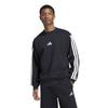 Adidas Unisex Fleece 3 Stripe Sweatshirt Essential