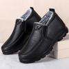 Men's Fashion Casual Shoes Waterproof Winter Shoes Snow Shoes Flats Shoes Keep Warm Boots Man Leather Shoes