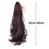 Парик с хвостом с захватом и завивкой, с большими волнами, натуральный и бесследный термостойкий женский синтетический парик