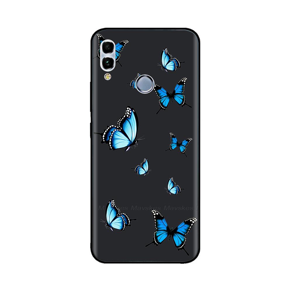 Для Huawei P Smart 2019 6.21" Мягкий Черный Силиконовый Чехол-Задняя Крышка для Телефона Для Huawei P Smart 2019 POT-LX1 POT-LX3 POT LX1 Чехол-Сумка