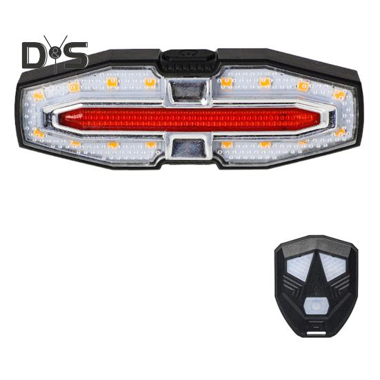 Задний фонарь для велосипеда, регулируемый светодиодный пульт дистанционного управления, для горного велосипеда, шоссейный, водонепроницаемый, перезаряжаемый, яркий, предупреждение для езды на велосипеде ночью