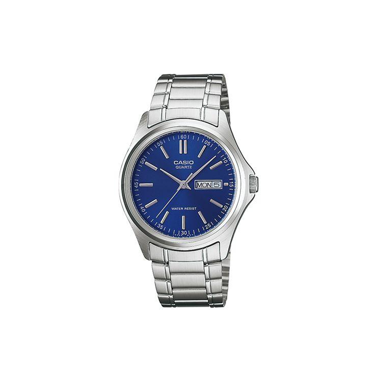 Casio Standard Series Stainless Steel Waterproof Calendar Quartz Movement Watch Men watches Blue MTP-1239D-2A