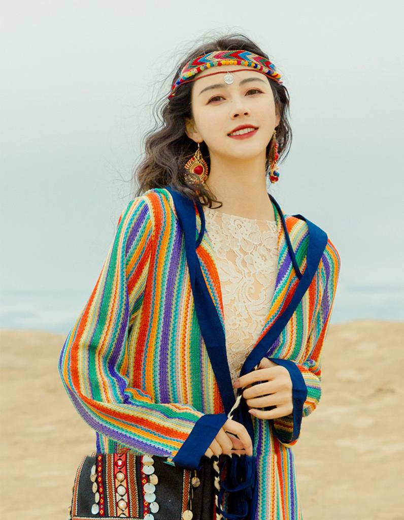 Ethnic Travel Earrings Vacation Vintage Handmade Bohemian Earrings Fringed Earrings