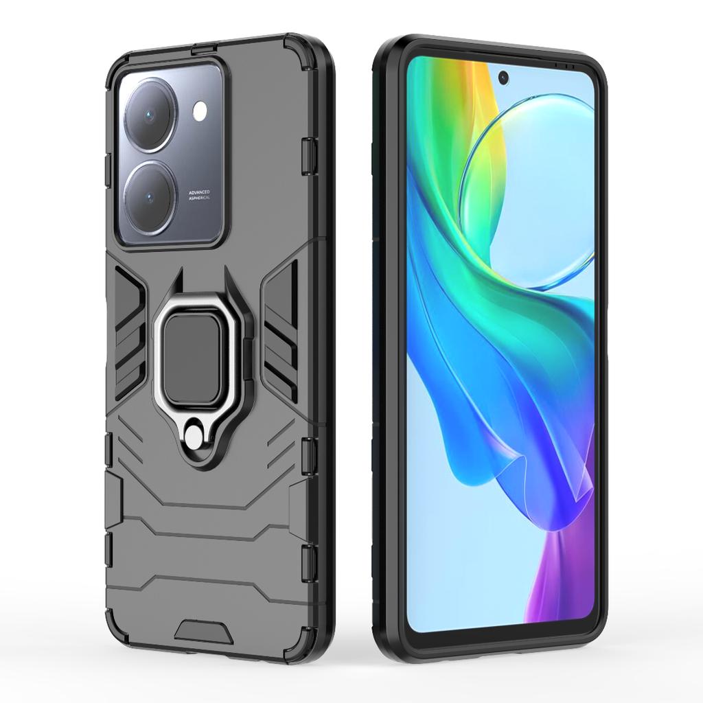 For Vivo X90 V27 V29 IQOO 11 Pro Y35 Y22S Y16 Y36 Y27 V27E V29 Z7 Z7X Y52 Y72 4G 5G Case Shockproof Hard Ring Stand Phone Case Back Cover