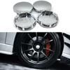4x Universal Chrome Car-Wheel Center Cap Tyre Rim Hub Cap Cover ABS Plastic 56mm